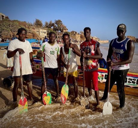 Pirogue coastal canoe race: photograph by M.GADJ!