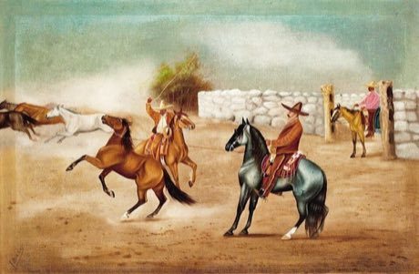 Charro lasso roping: photograph by Ernesto Icaza Sánchez