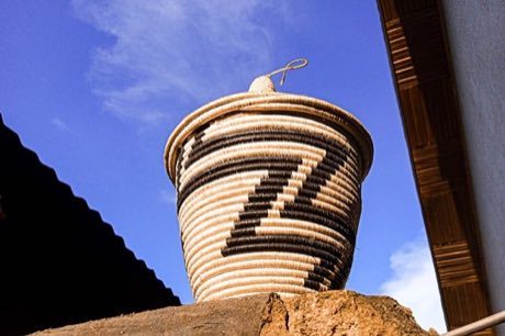 Agaseke basket weaving: photograph by Honorine Umutoni