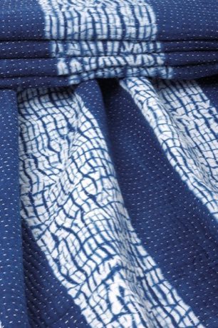 Shibori Indigo Fold: photograph by Saimon2000bd