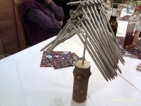 Tavern Nail and Wire Puzzles: photograph by Merkel
