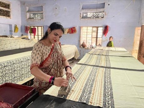 Block printing: photograph by Anildiggiwal