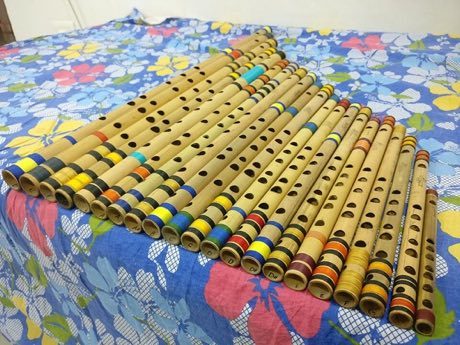 Bansuri bamboo flute: photograph by Vamsivadrevu