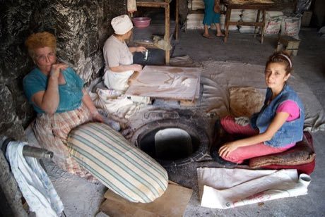Lavash Baking: photograph by Armineaghayan