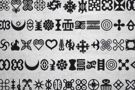 Adinkra Cloth Stamping: photograph by Vichycombo