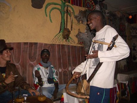 Masenqo and the azmari: photograph by Flickr user meg and rahul