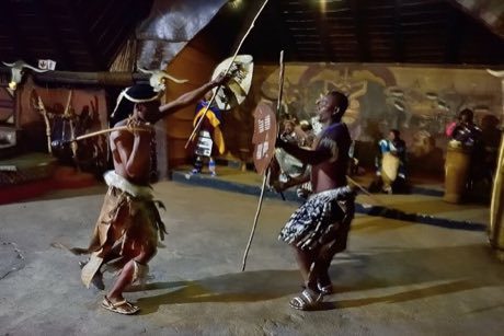 Nguni stick-fighting rhythm skirmish: photograph by South African Tourism from South Africa