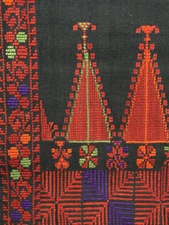 Tatreez Palestinian Cross-Stitch: photograph by Ma'moun Othman