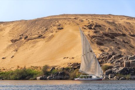Nile Felucca Sailing: photograph by Mustang Joe