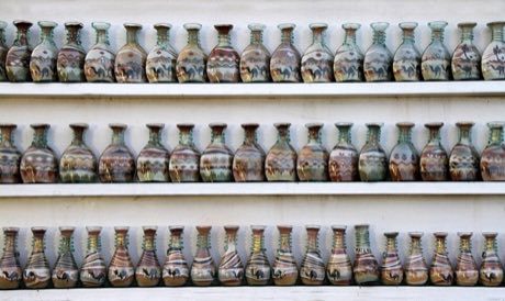 Jordanian Sand Bottle Art: photograph by Gerd Eichmann