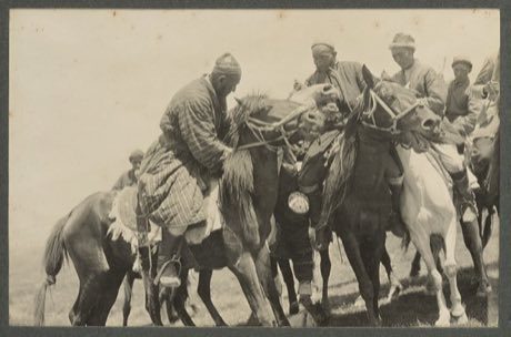 Buzkashi: photograph by Sir Percy Sykes, 1867-1945