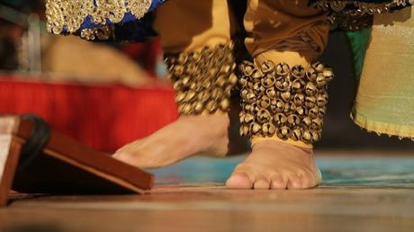 Kathak tatkar footwork rhythm: photograph by RaniJhansi0310