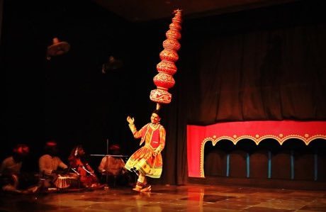 Bhavai pot-balance dance: photograph by Jmadhu