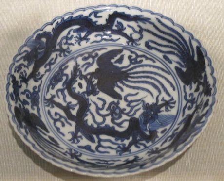 Blue-and-white porcelain painting: photograph by Hiart
