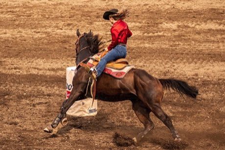 Barrel racing: photograph by Guywelch2000