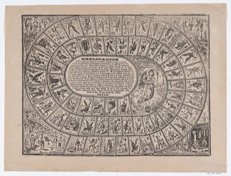 Game of the Goose: photograph by Antonio Vanegas Arroyo / José Guadalupe Posada (Met Museum)