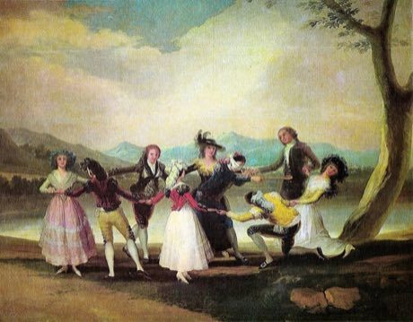 Blind Man's Buff: photograph by Francisco Goya