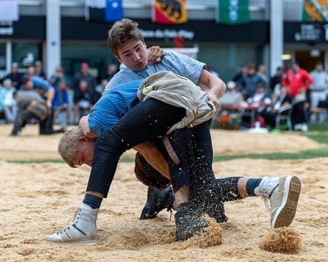 Swiss wrestling: photograph by Quejaytee