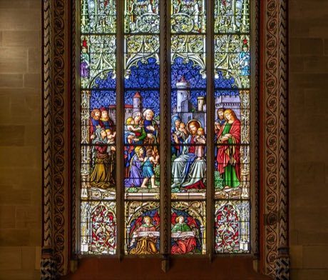 Leaded Glass Window Making: photograph by Terragio67