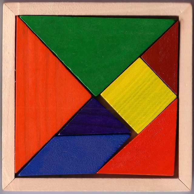 Tangram: photograph by Nevit Dilmen