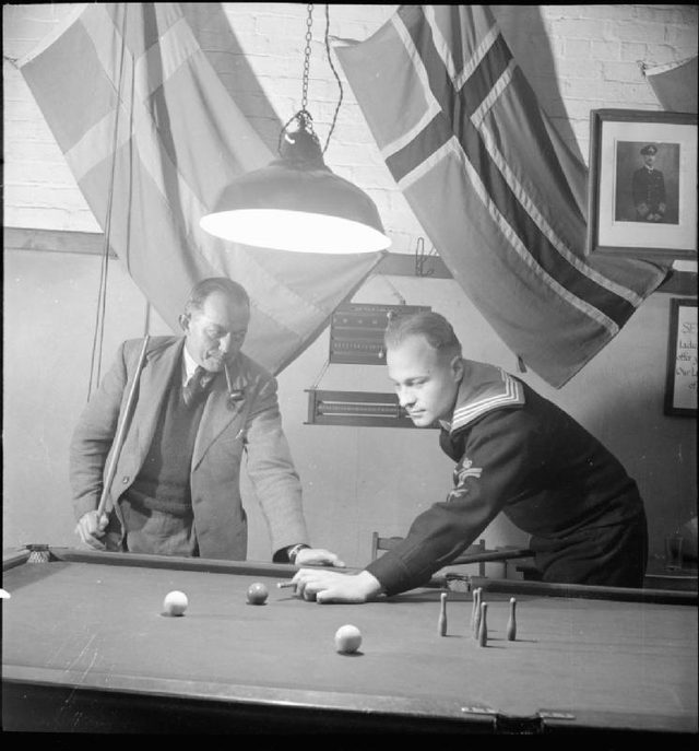 Danish pin billiards: photograph by Bryson Jack, Ministry of Information Photo Division Photographer