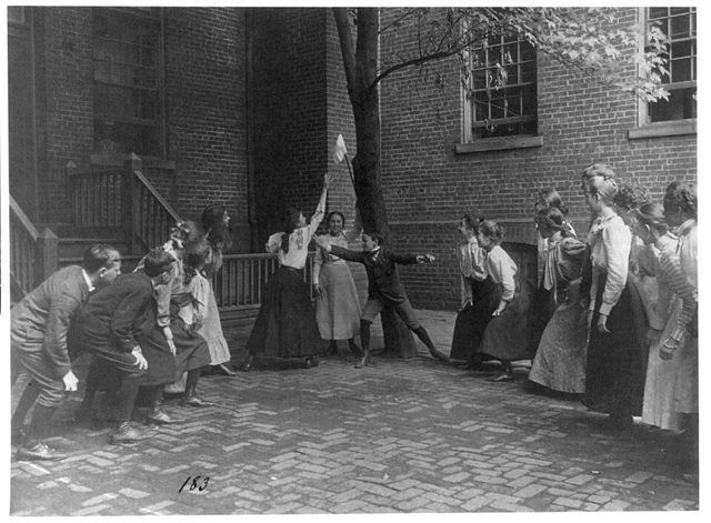 Handkerchief game: photograph by Johnston, Frances Benjamin, 1864-1952, photographer