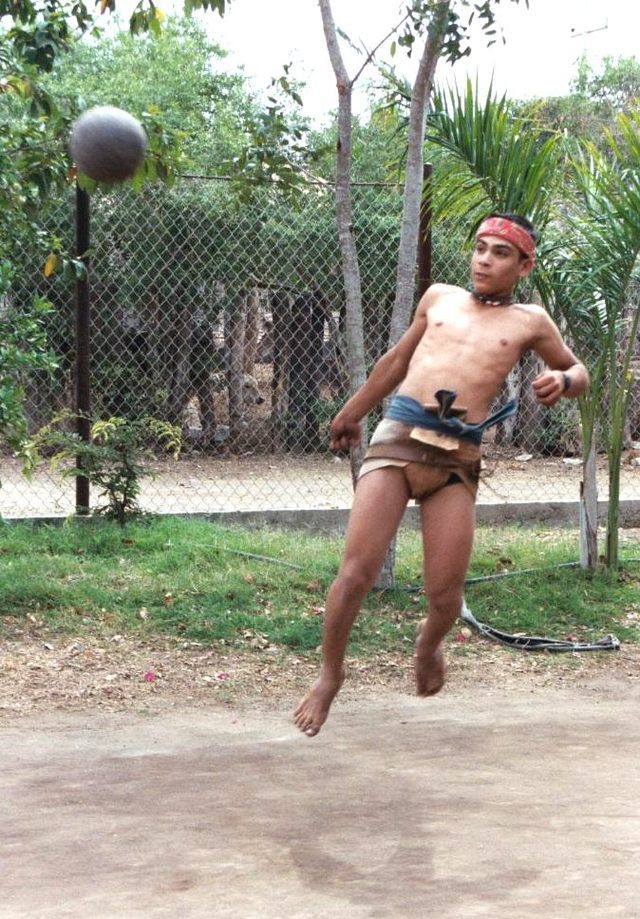 Mesoamerican ballgame: photograph by Photograph: Manuel Aguilar-Moreno / CSULA Ulama Project