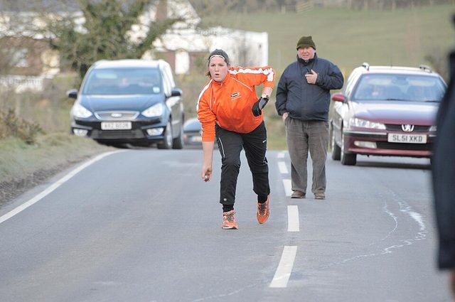 Road bowling: photograph by Dennisleussink