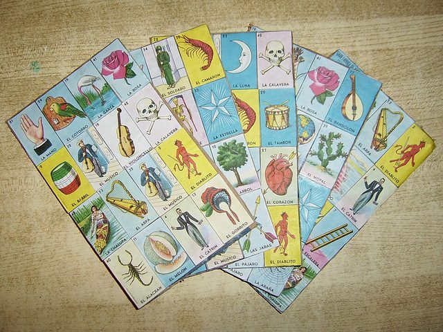 Mexican Lotería: photograph by Unknown author (public domain)