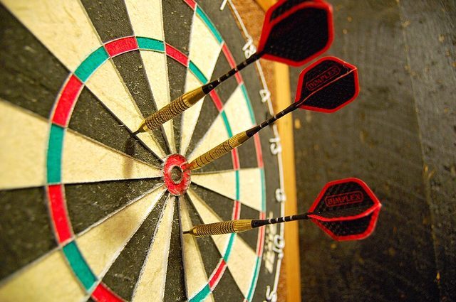 Pub darts: photograph by PeterPan23