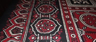 Ajrak block printing: photograph by Ahub1988