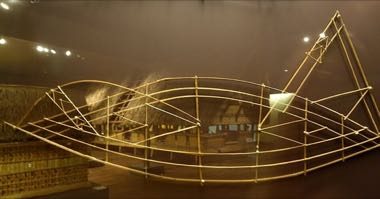 Marshallese stick chart navigator: photograph by Daderot