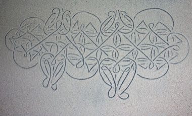 Sand drawing: photograph by PhillipC