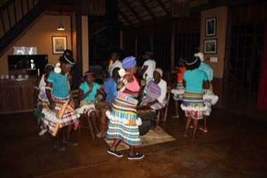Venda team dances: photograph by South African Tourism from South Africa