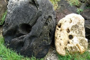 Yap stone money trade puzzle: photograph by Scot Nelson