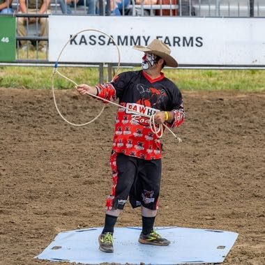 Trick Roping: photograph by Chris Woodrich