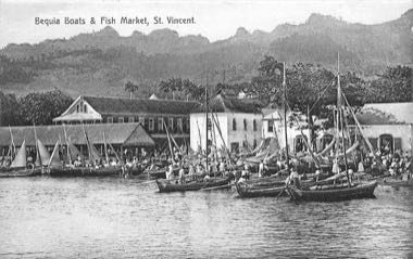 Bequia Boat and Model Builder: photograph by Unknown author (historic postcard)