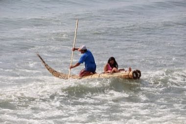 Caballito de totora: photograph by Bernard Gagnon