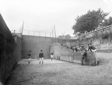 Irish Handball: photograph by National Library of Ireland on The Commons