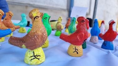 Clay Bird Whistle Painting: photograph by GilPe