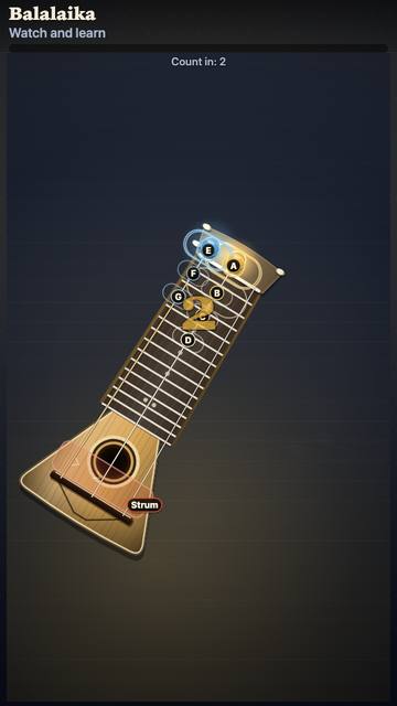 Balalaika: the game in attract mode