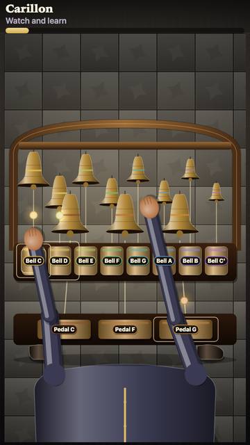 Carillon: the game in attract mode