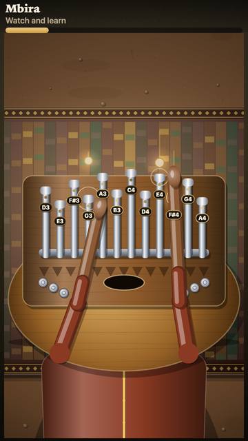 Mbira: the game in attract mode