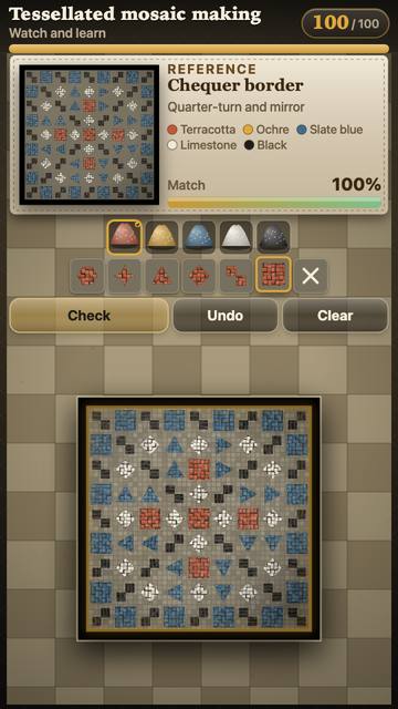 Tessellated Mosaic Making: the game in attract mode