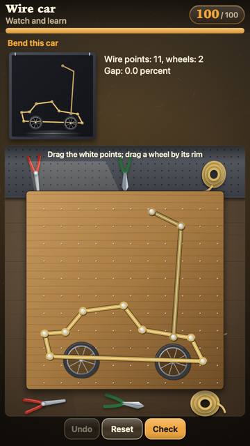 Wire car: the game in attract mode