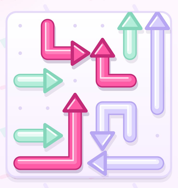 A board of glossy arrows