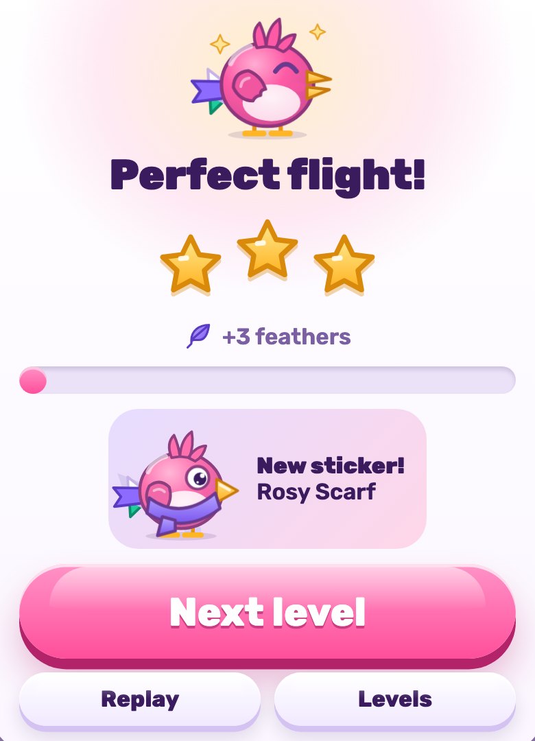 Three stars after a level