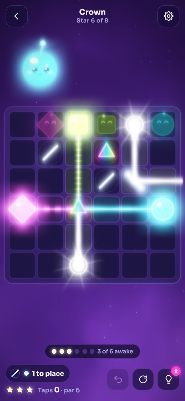 A board with a prism splitting white light