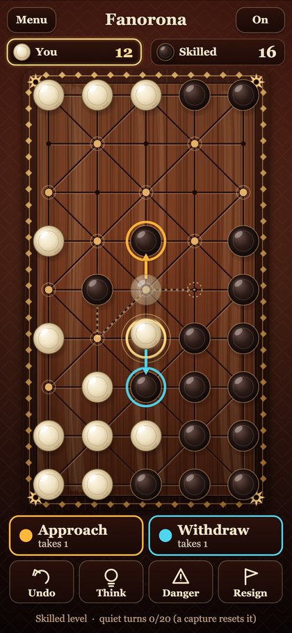 Fanorona: Approach & Withdraw screenshot 2