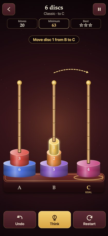 Tower of Hanoi screenshot 2